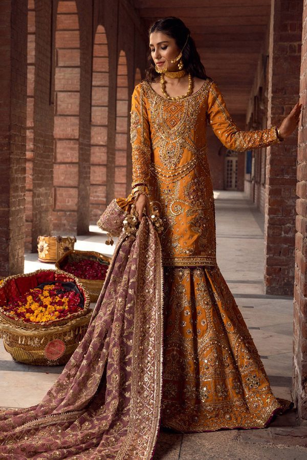 MNR Gul-e-Maryam Marigold Yellow 3pc