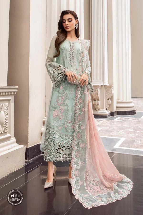 Chiffon Embroidered 3pc