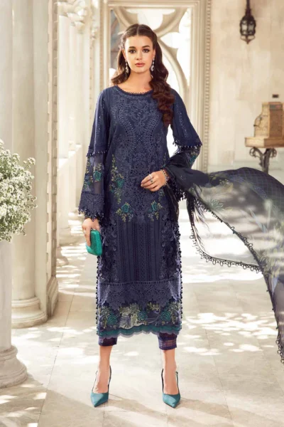 Maria B Embroidered Lawn 3pc