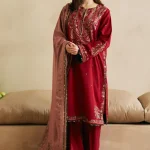 Zara Shahjahan Embroidered Karandi 3pc