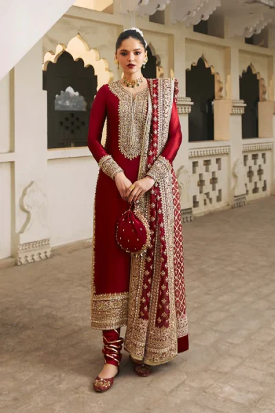 Kanwal Malik Noreen Raw Silk Dress