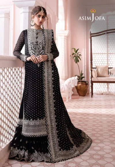 Asim Jofa Chandani Luxury Chiffon Dress