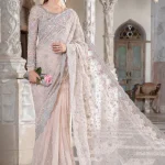 Maria B. Couture Pale Pink Saree