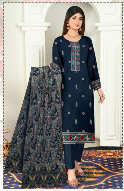 Bareeze Embroidered 3pc suit