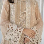 Maria B Chaffion Embroidered Dress