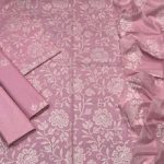Bareeze Embroidered pink 3pc dress