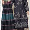 Dhanak Embroidered Black 3pc