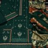 Dhanak Embroidered Green 3pc