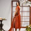 Ahmad Sultan Tangerine Raw Silk Dress