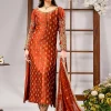 Ahmad Sultan Tangerine Raw Silk Dress