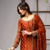 Ahmad Sultan Tangerine Raw Silk Dress
