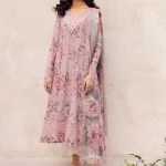 Iznik- Unstitch Printed with Chickankari 3pc