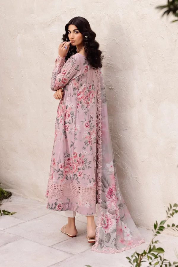 Iznik- Unstitch Printed with Chickankari 3pc