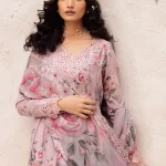 Iznik- Unstitch Printed with Chickankari 3pc