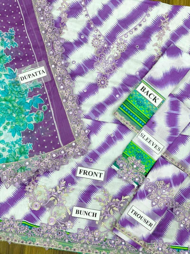 Charizma - Embroidered Lawn Unstitched 3Pc Dress