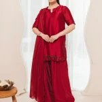 Cherry- Silk handmade Dress