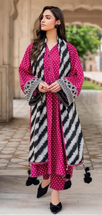 Baroque-Digital Printed Karandi 3pc