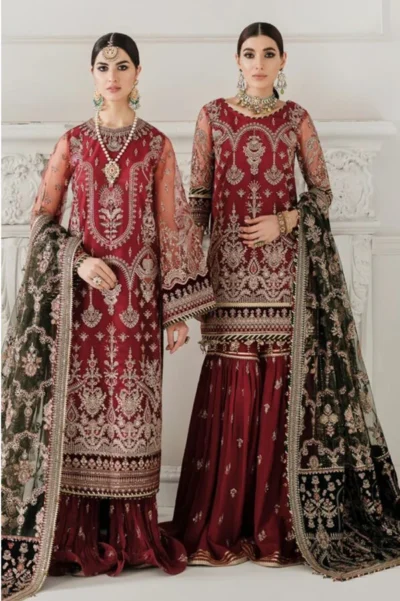 Baroque-Luxury 3pc Dress