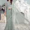 Maria B-Sea Green Luxury Saree