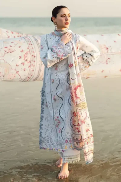Qalamkar - ChickenKari Embroidered 3pc