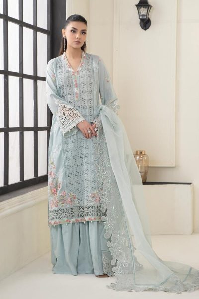 MariaB-Embroidered Cotton Lawn Suit
