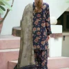 BAROQUE - 3pc lawn Printed shirt with voile Dupatta