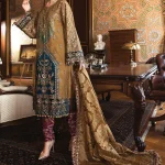 Maria B-Mbroidered Zari net suit