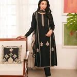 Mahamira- Embroidered Lawn | Diamond Dupatta