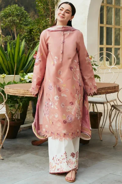 Zara Shahjahan- Embroidered Lawn 3pc
