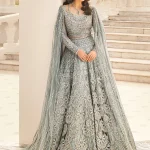 Erum Khan-Minty Breeze Organza Maxi