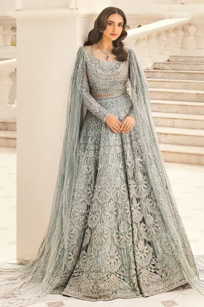 Erum Khan-Minty Breeze Organza Maxi