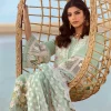 Crimson- seafoam luxury 3pc Lawn suit