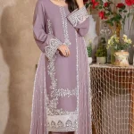 ZARQASH - Emroidered Lawn 3pc suit