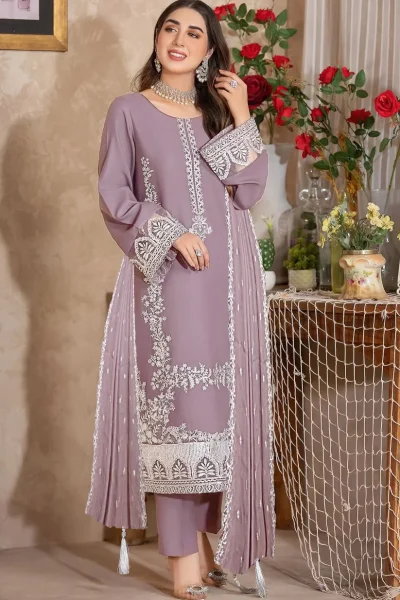 ZARQASH - Emroidered Lawn 3pc suit