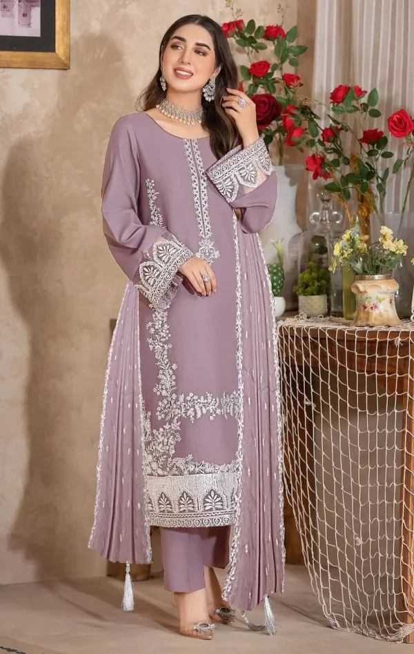 ZARQASH - Emroidered Lawn 3pc suit