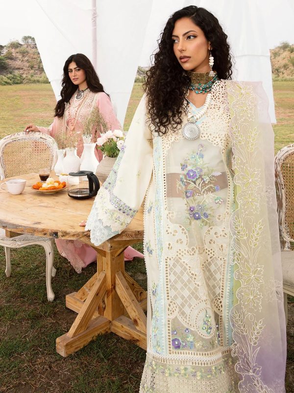 Bin Ilyas- Chikankari Lawn 3pc 
