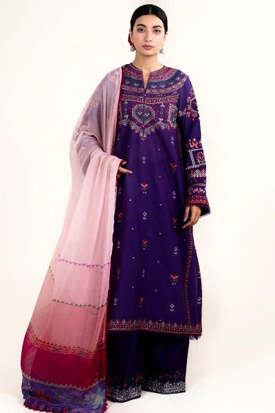 Zara Shahjahan-Embroidered Lawn 3pc