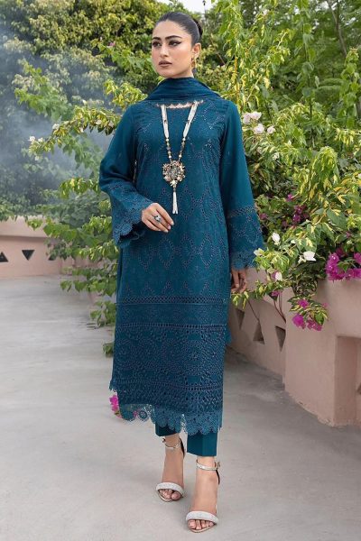 Embroidered Chikankari Lawn 3pc
