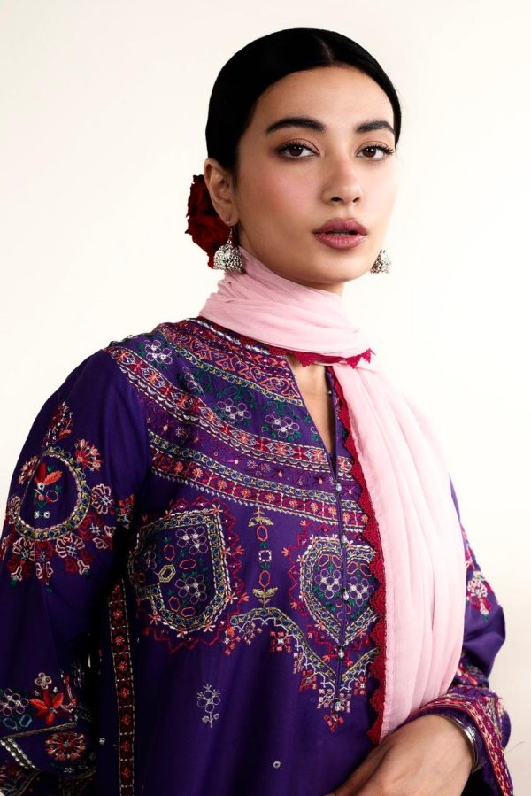 Zara Shahjahan-Embroidered Lawn 3pc