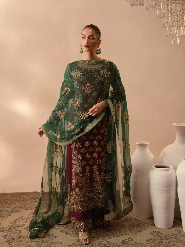 burgundy Dusk Embroidered Formal Suit