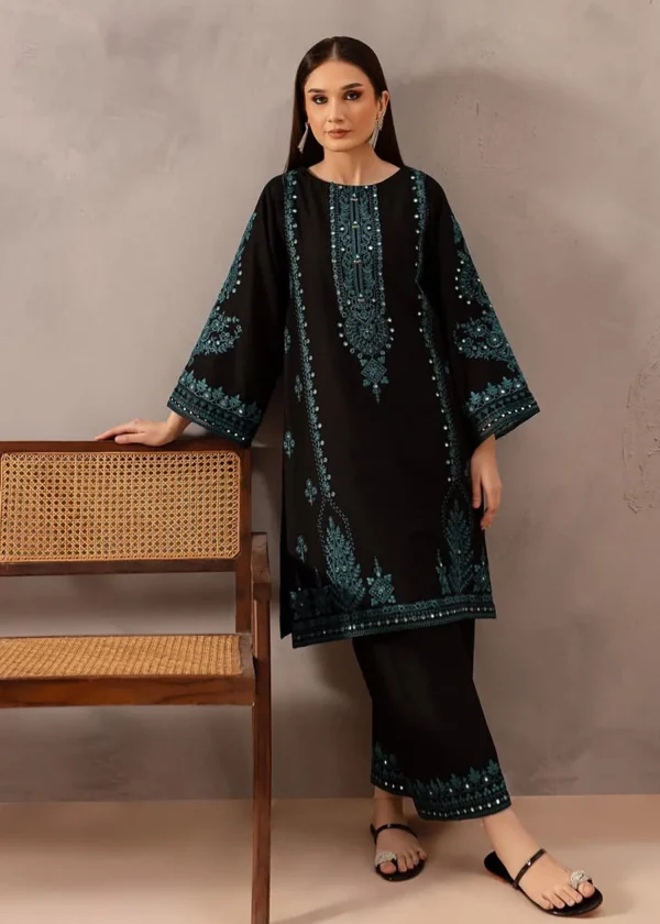 Lawn Embroidered With Paani Sheesha 9mm Work