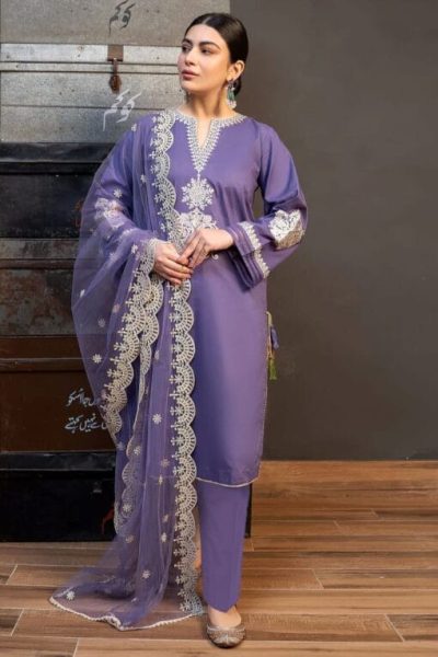 Zara Shahjahan-Embroidered Lawn 3pc