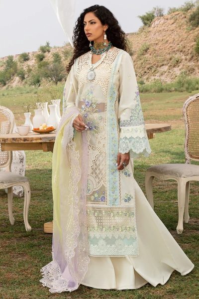 Bin Ilyas- Chikankari Lawn 3pc 