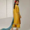 Shahid Chuhan - Silk Handmade Embroidered 3pc