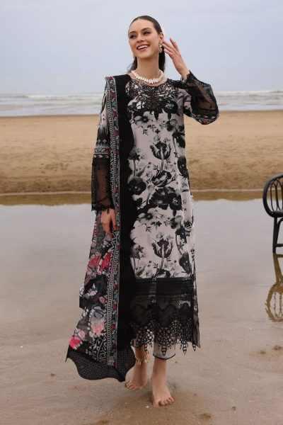 Nureh Embroidered Lawn 3 Piece Suit