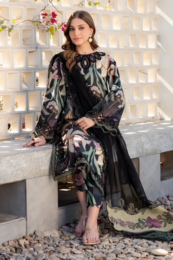BAROQUE : Lawn 3pc with patches 