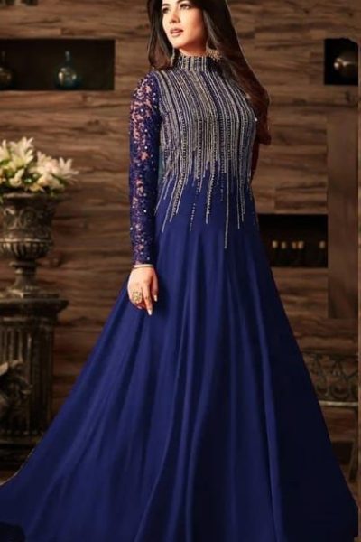  Chiffon Embroidery mAXI with Embroidery Chiffon Dupatta