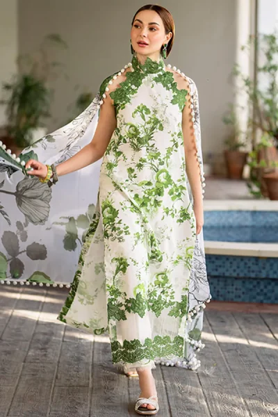 ASIFA & NABEEL Lawn Embroidered with Chiffon Dupatta