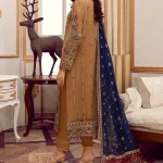 Adan's Libas Organza Embroidered partywear Dress