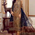 Adan's Libas Organza Embroidered partywear Dress